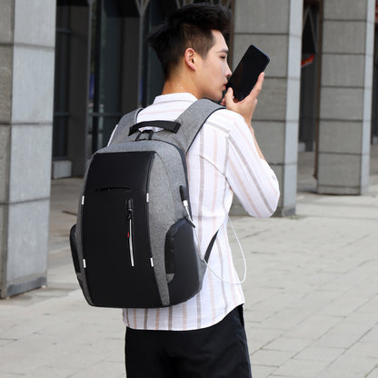 Business Multifunctional USB Interface Large Capacity Backpack