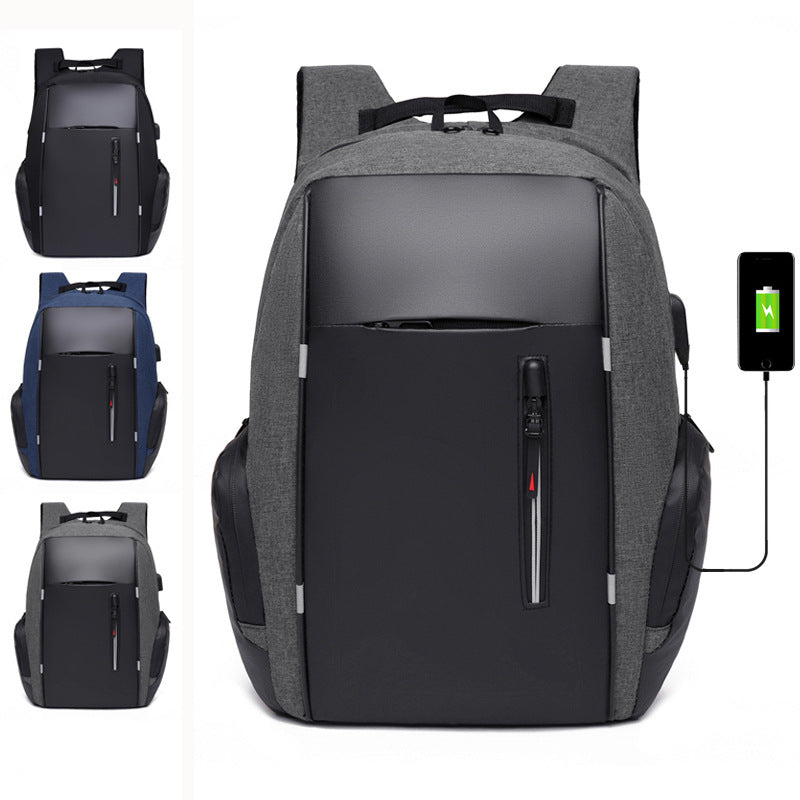 Business Multifunctional USB Interface Large Capacity Backpack